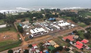Le centre Ebola d'ELWA 3 à Monrovia.