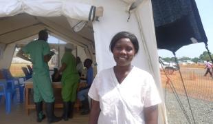 Salome Karwah  patiente qui a survécu à Ebola et travaille maintenant pour MSF