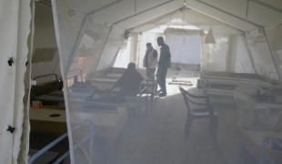 Centre de traitement du choléra à l'hôpital de L'Union N'Djamena. Octobre 2010.