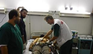 Equipe MSF dans l'hôpital de Zintan