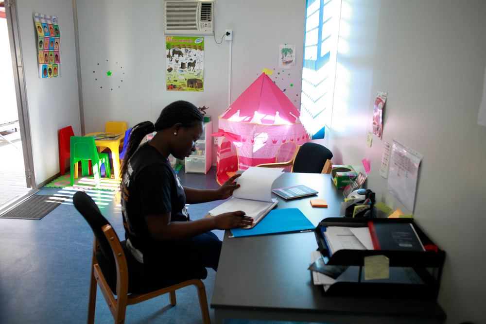 Un centre de santé Kgomotso, à Boitekong. © Siyathuthuka Media