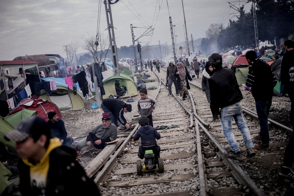 Le camp d'Idomeni en avril 2016 ©Guillaume Binet/MYOP